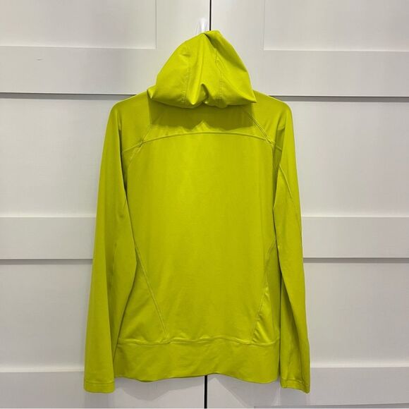 Columbia Omni-Wick Quarter Zip Jacket yellow green size medium hooded - Picture 6 of 7